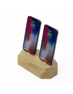Ładowarka Apple podwójna Oakywood dębowa