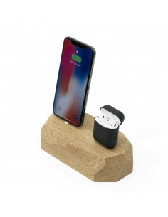 Ładowarka Apple podwójna Oakywood dębowa 2
