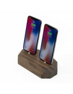 Stacja dokująca Apple podwójna Oakywood orzech amerykański