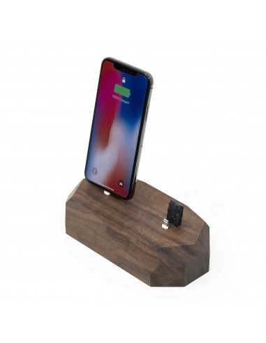 Stacja dokująca Apple podwójna Oakywood orzech amerykański Stacja dokująca Apple podwójna Oakywood orzech amerykański