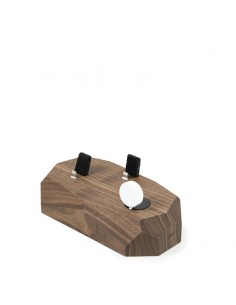 Stacja dokująca iPhone i Apple Watch Oakywood potrójna orzech 2